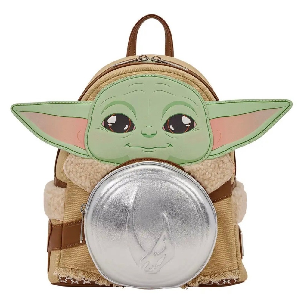 Loungefly Star Wars Mandalorian Grogu Mini Backpack Baby Yoda Canvas NWT